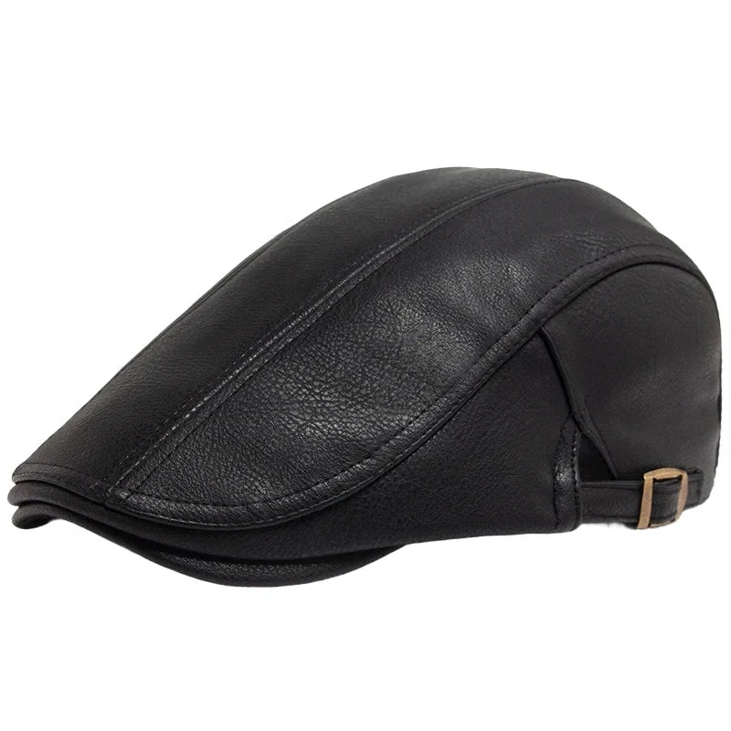 Béret Old Money en Cuir