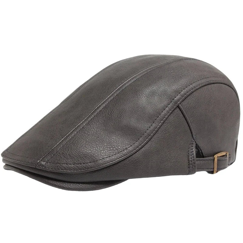 Béret Old Money en Cuir