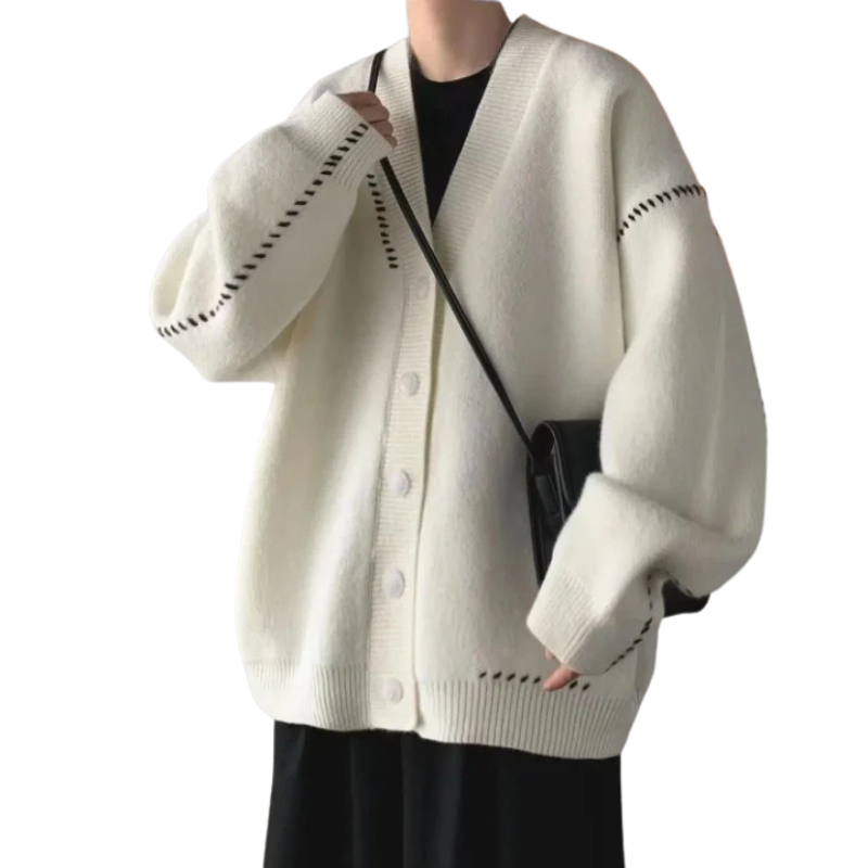 Cardigan Old Money en Laine