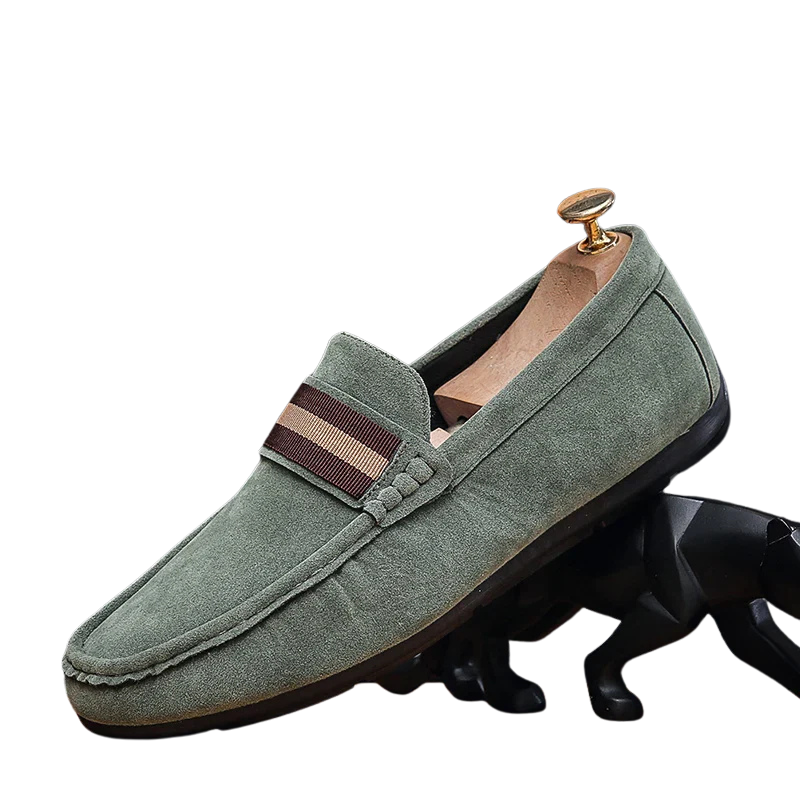 Chaussure de bateau en daim