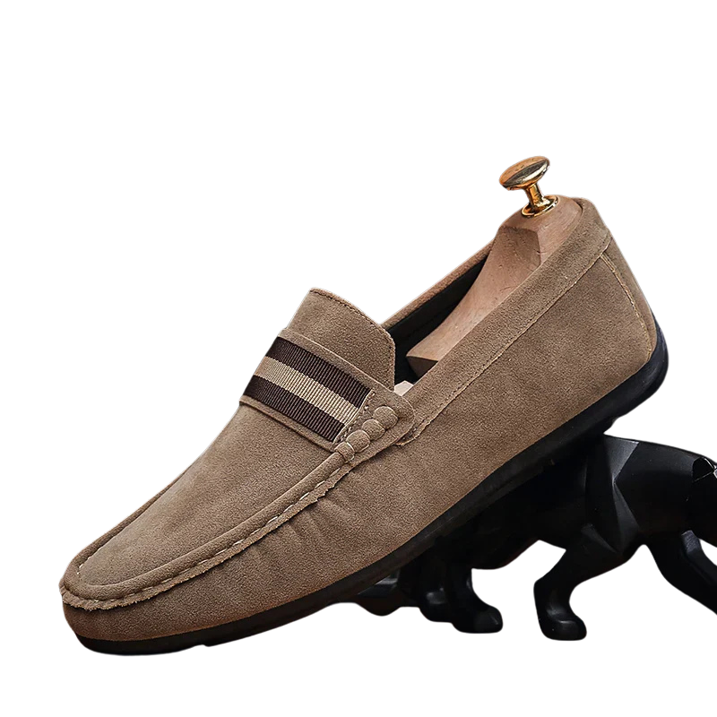 Chaussure de bateau en daim