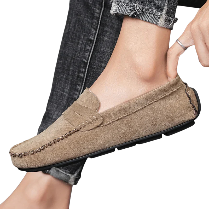 Chaussures Bateau Old Money en Daim