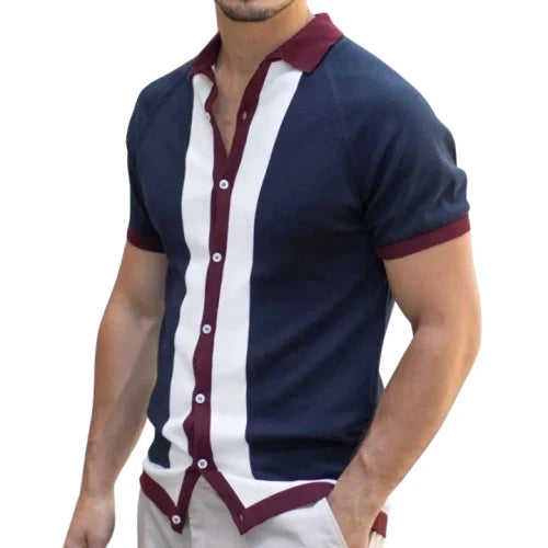 Chemise Old Money Bleue
