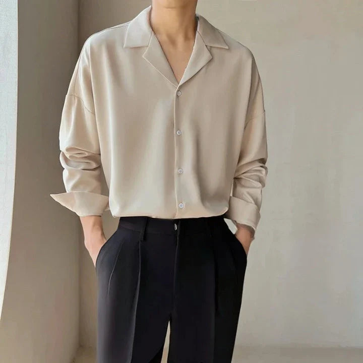 Chemise Old Money Classique à Col V