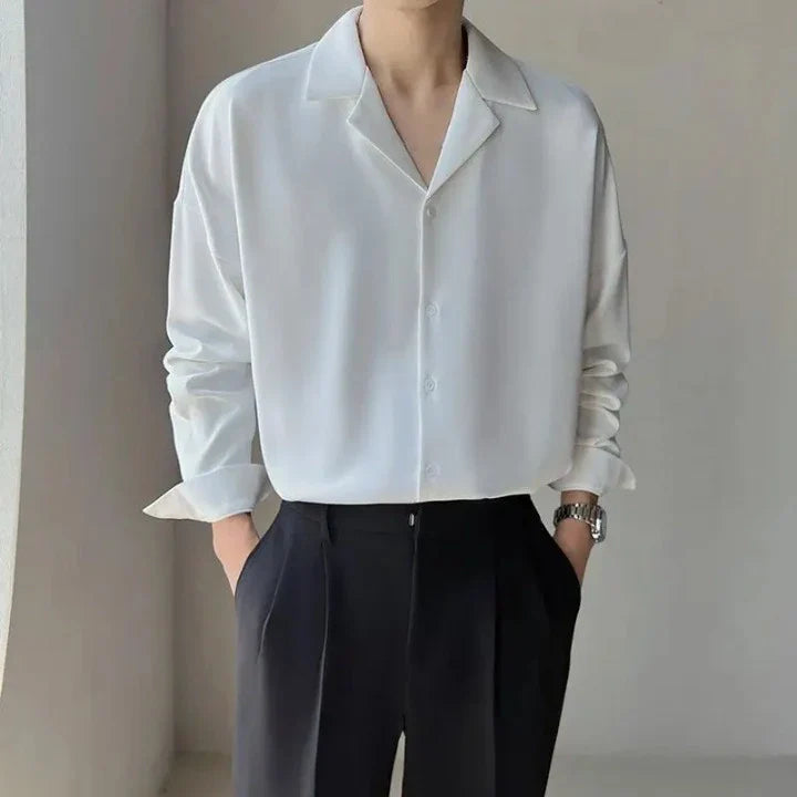 Chemise Old Money Classique à Col V