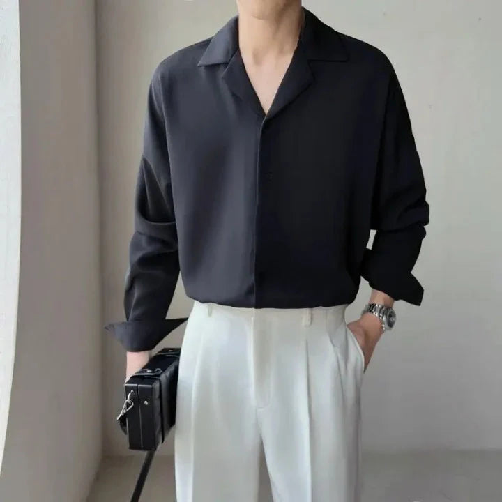 Chemise Old Money Classique à Col V