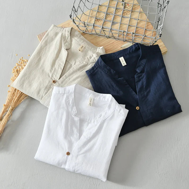 Chemise Old Money en Lin