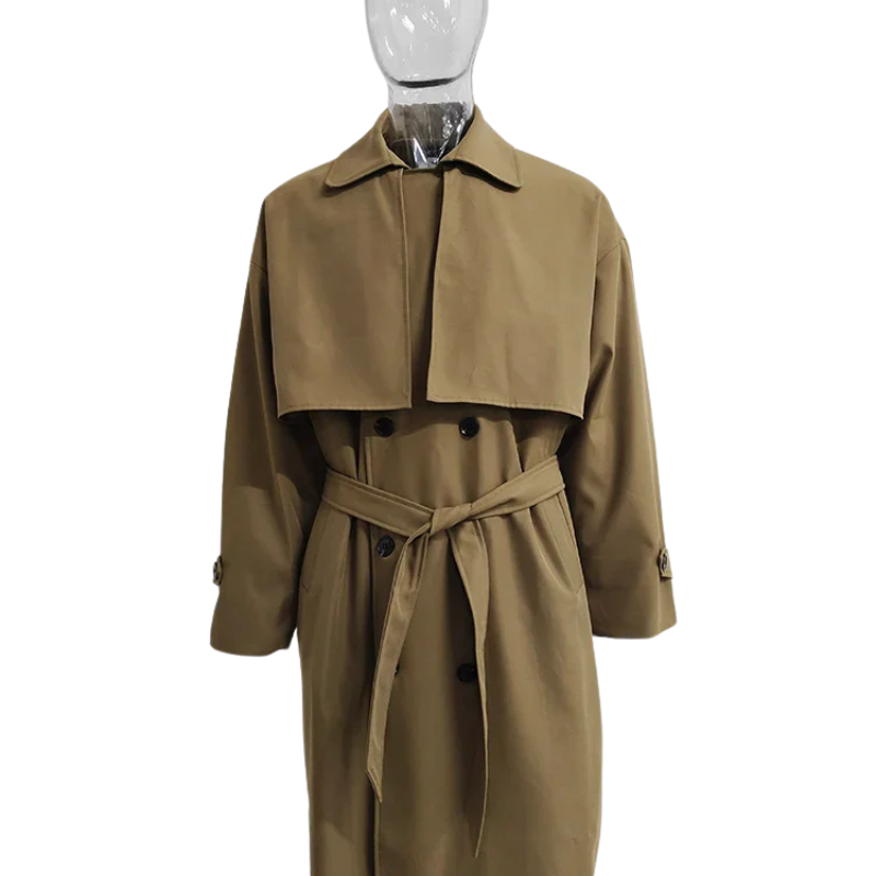 Manteau Long Noir Old Money