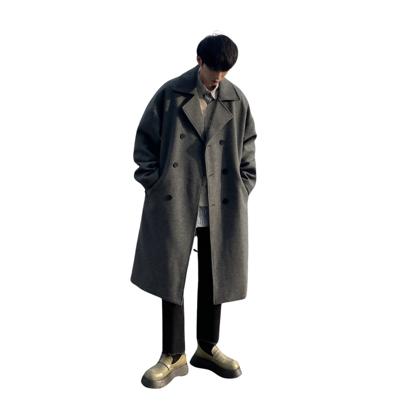Manteau Long en Laine Old Money