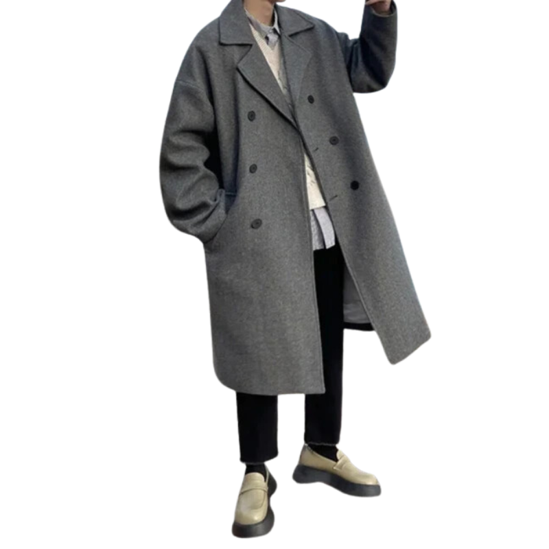 Manteau Long en Laine Old Money