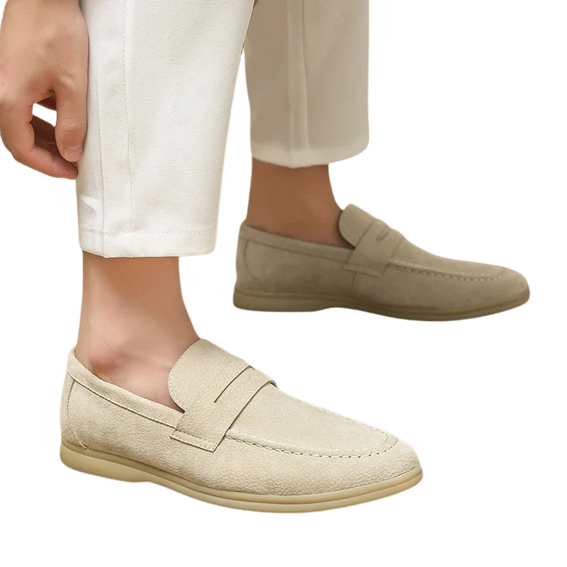 Mocassins Homme en Daim Old Money