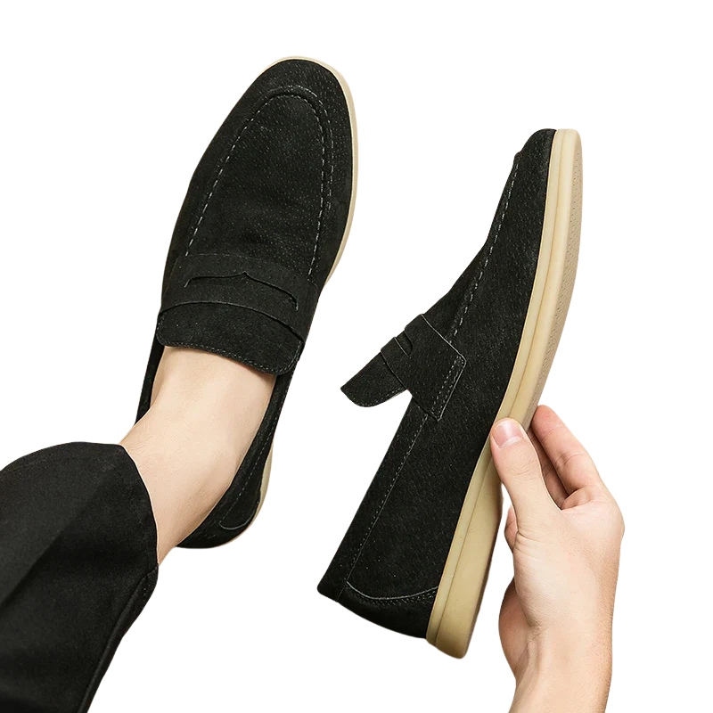 Mocassins Homme en Daim Old Money
