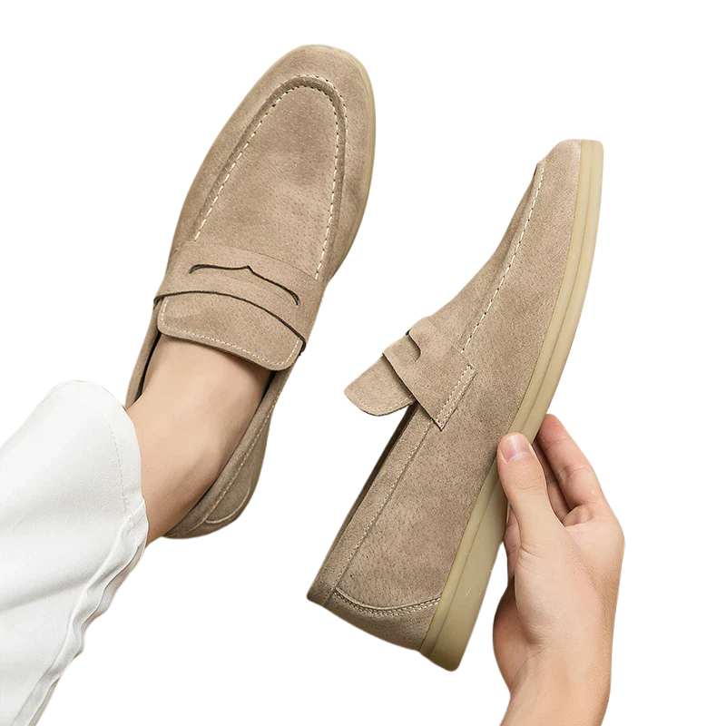 Mocassins Homme en Daim Old Money