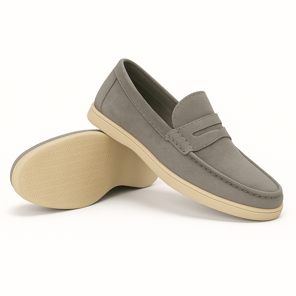 Mocassins Old Money en Daim Homme
