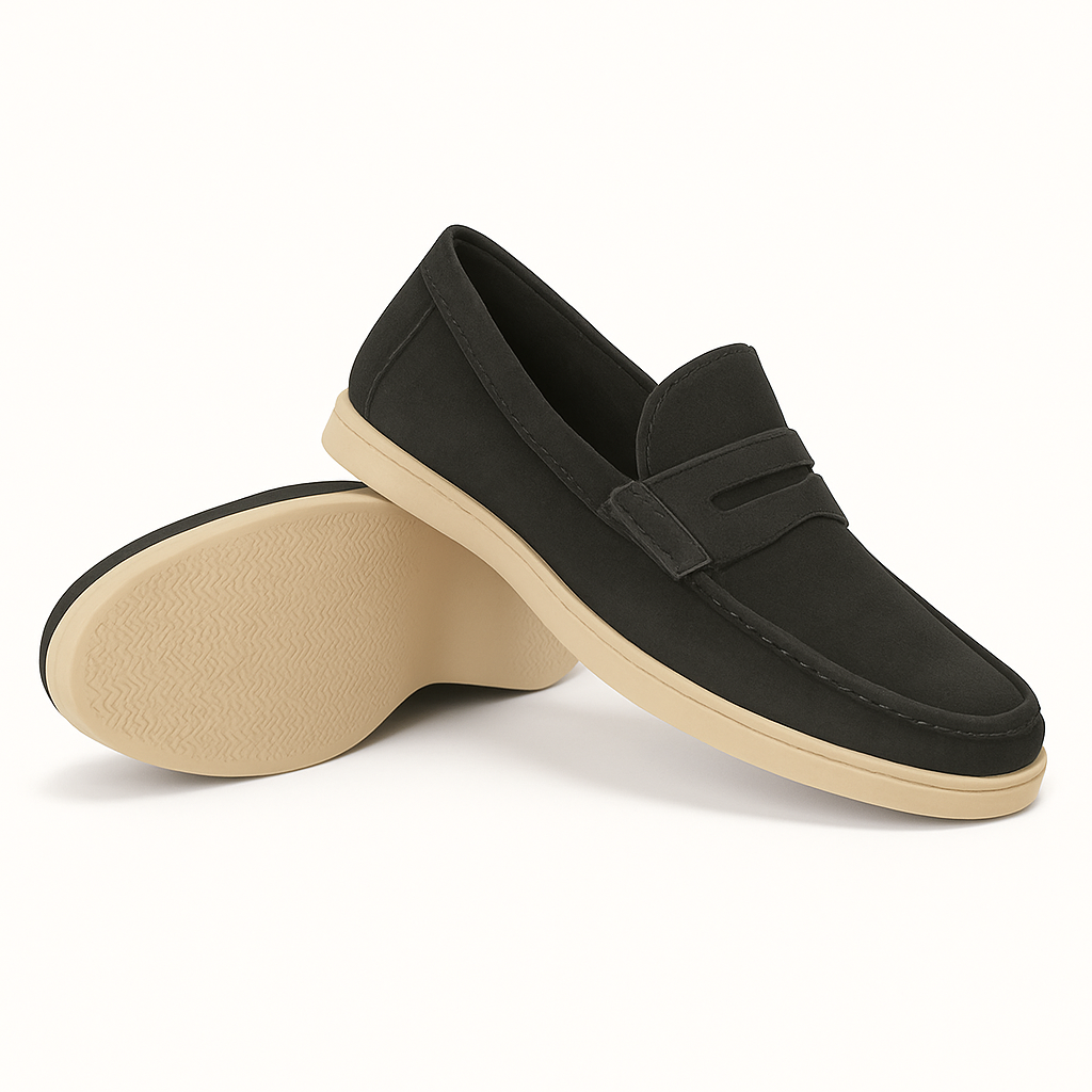 Mocassins Old Money en Daim Homme