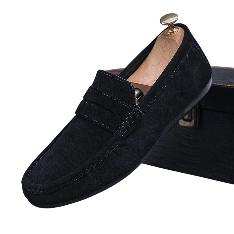 Mocassins de chaussures pour hommes en daim