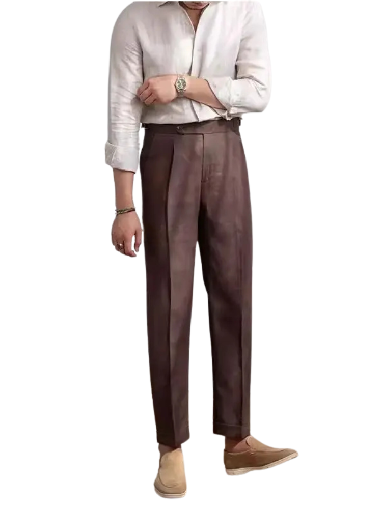 Pantalon 100% en Lin pour Hommes