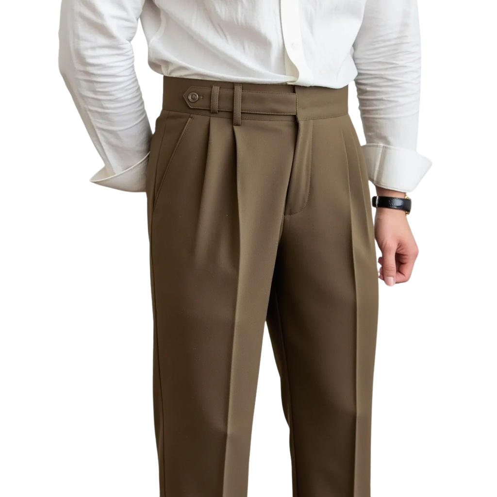 Pantalon Old Money Taille Haute
