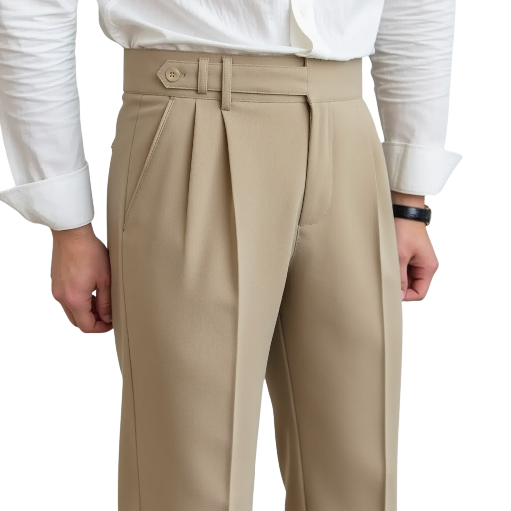 Pantalon Old Money Taille Haute