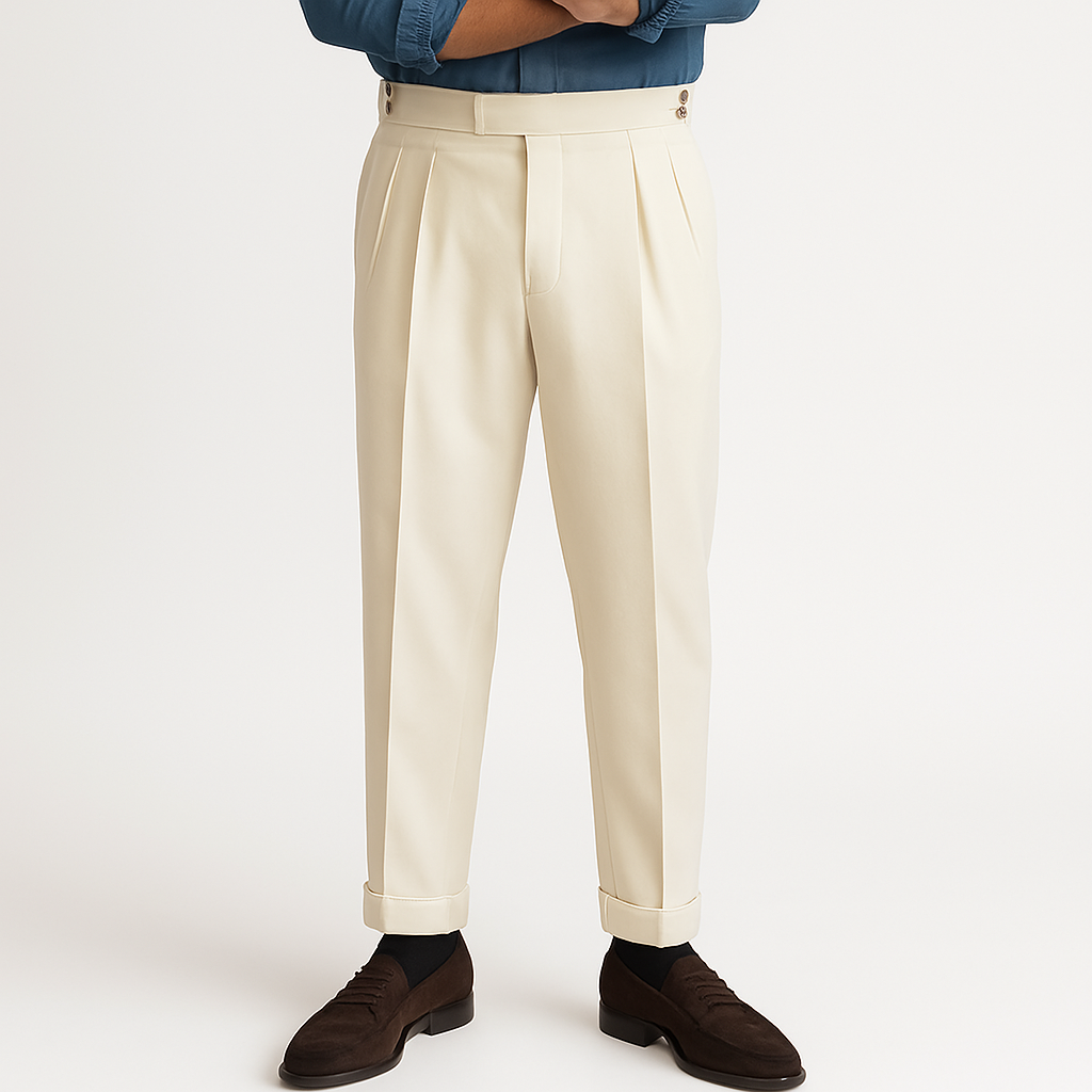 Pantalon taille haute homme