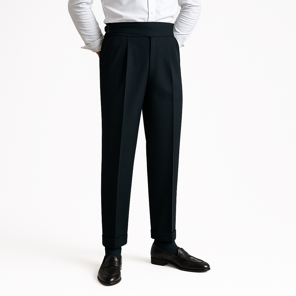 Pantalon taille haute homme