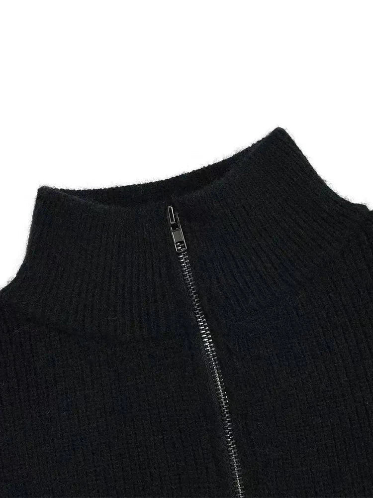 Pull Old Money à Rayures Zippé