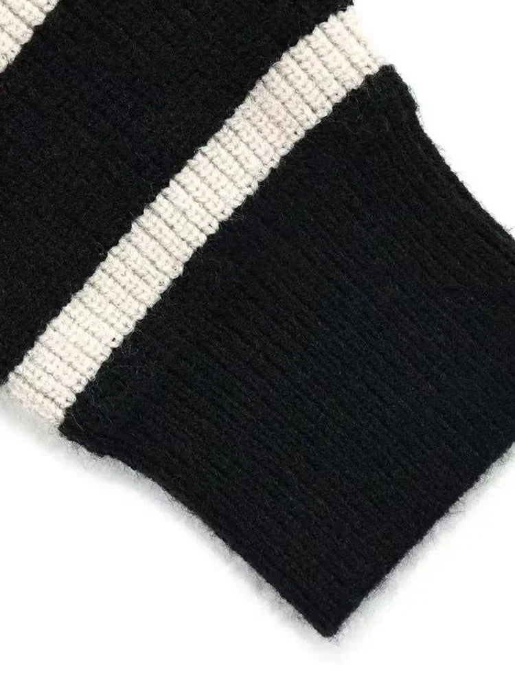 Pull Old Money à Rayures Zippé