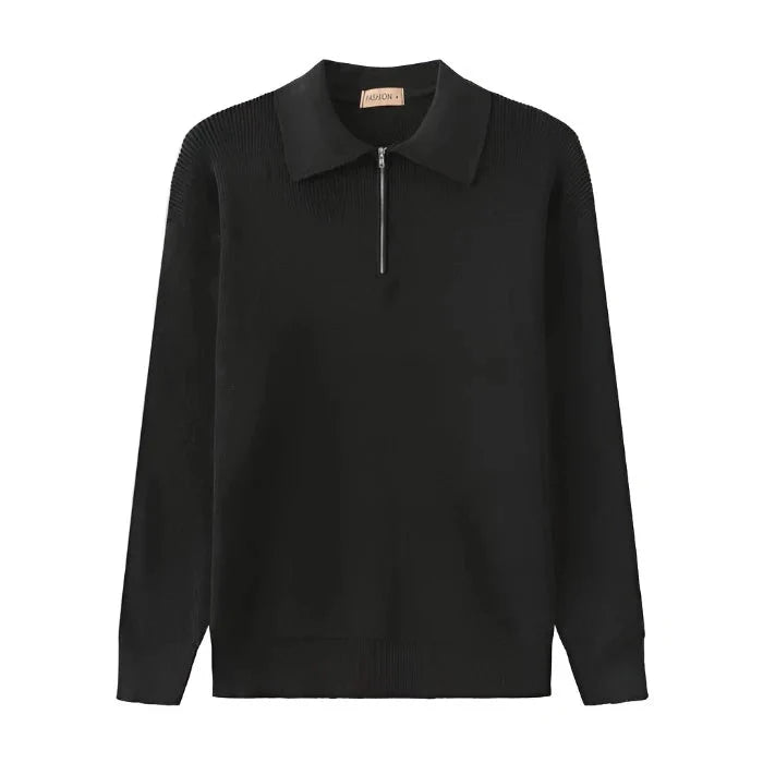 Pull Old Money zippé pour Homme