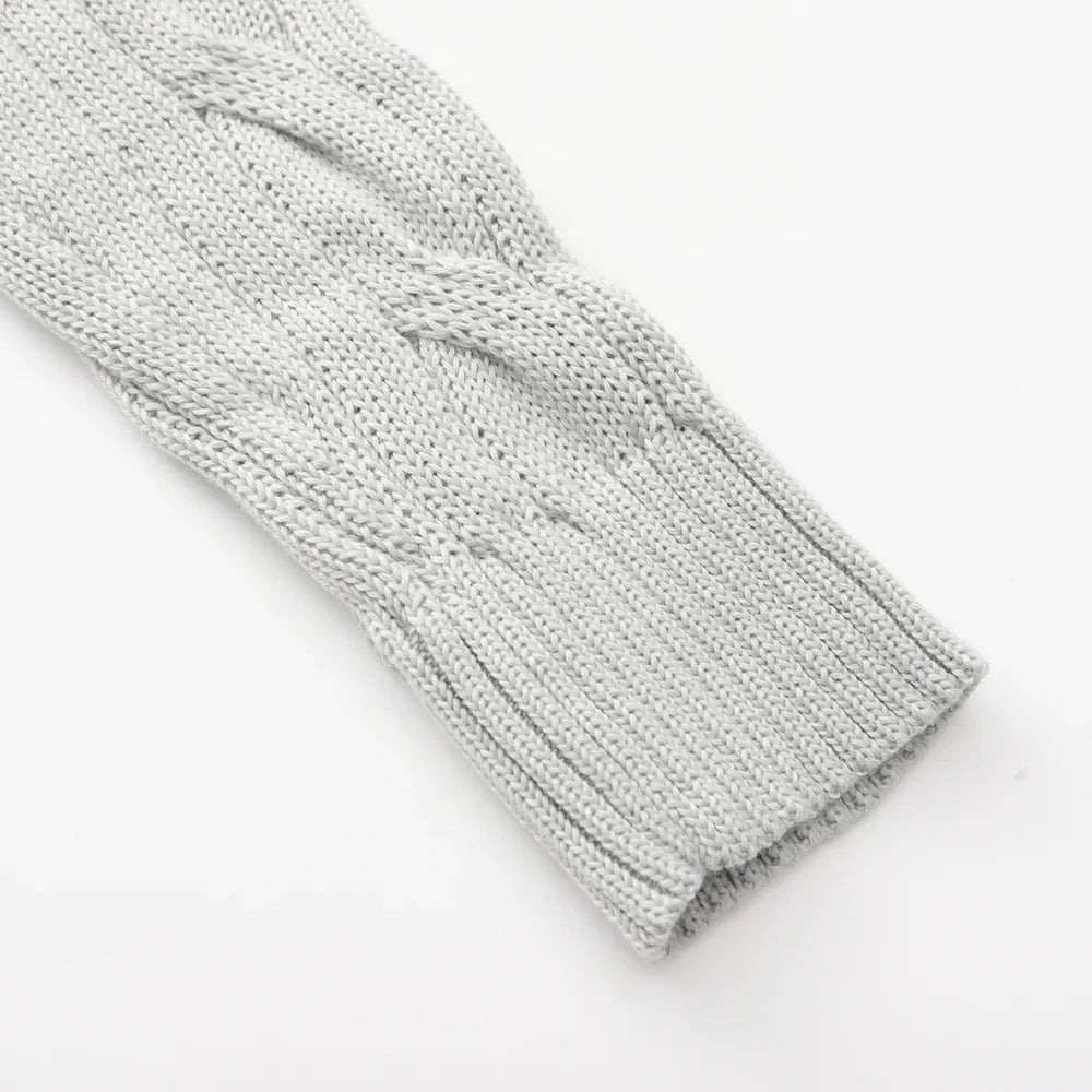 Pull en coton avec motif torsadé