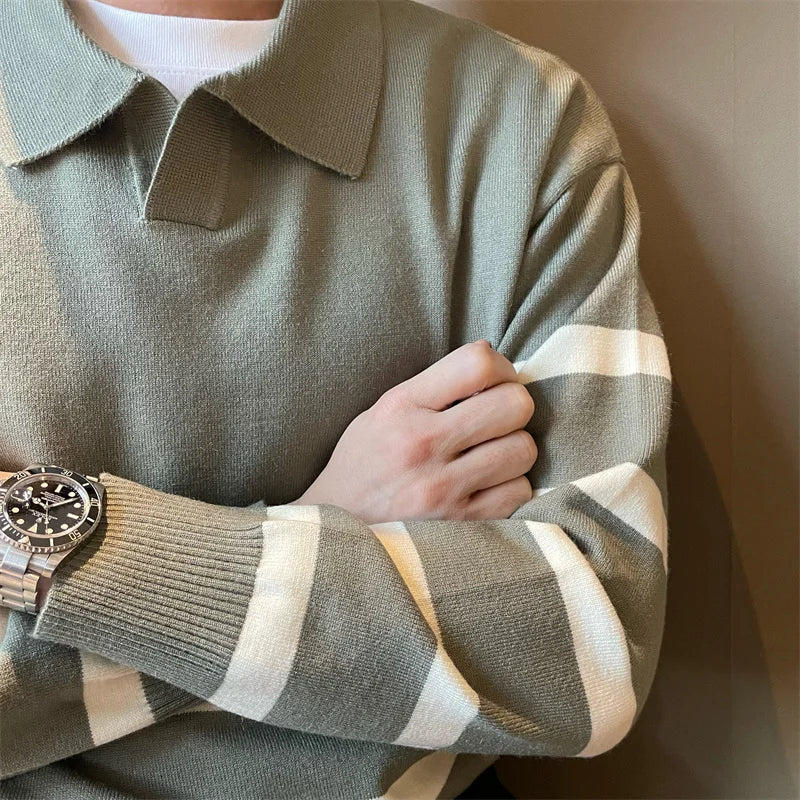 Pull rayé Old Money