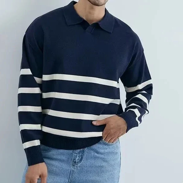 Pull rayé Old Money