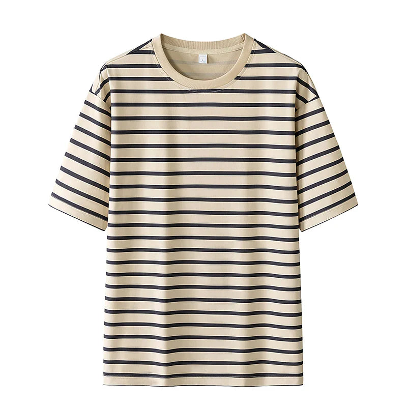 T-shirt Old Money à Rayures
